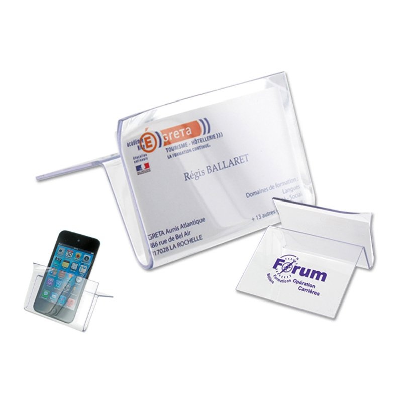 SUPPORT CARTE DE VISITE ET SMARTPHONE