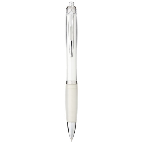 Stylo bille avec corps et grip colorés Nash (encre bleue)