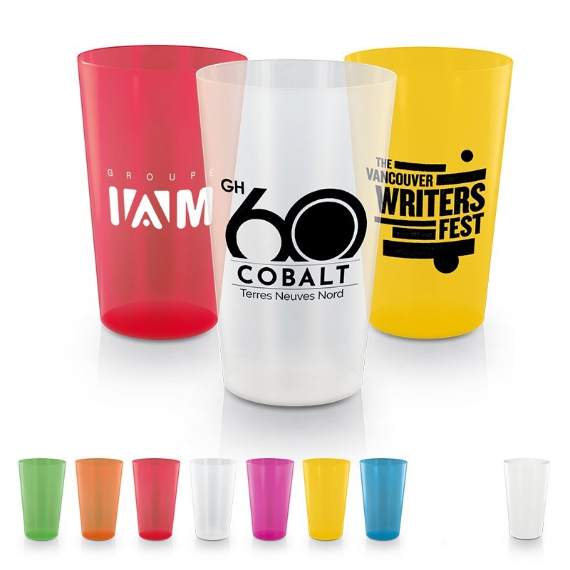 Gobelet plastique rutilisable et personnalisable de 60 cl