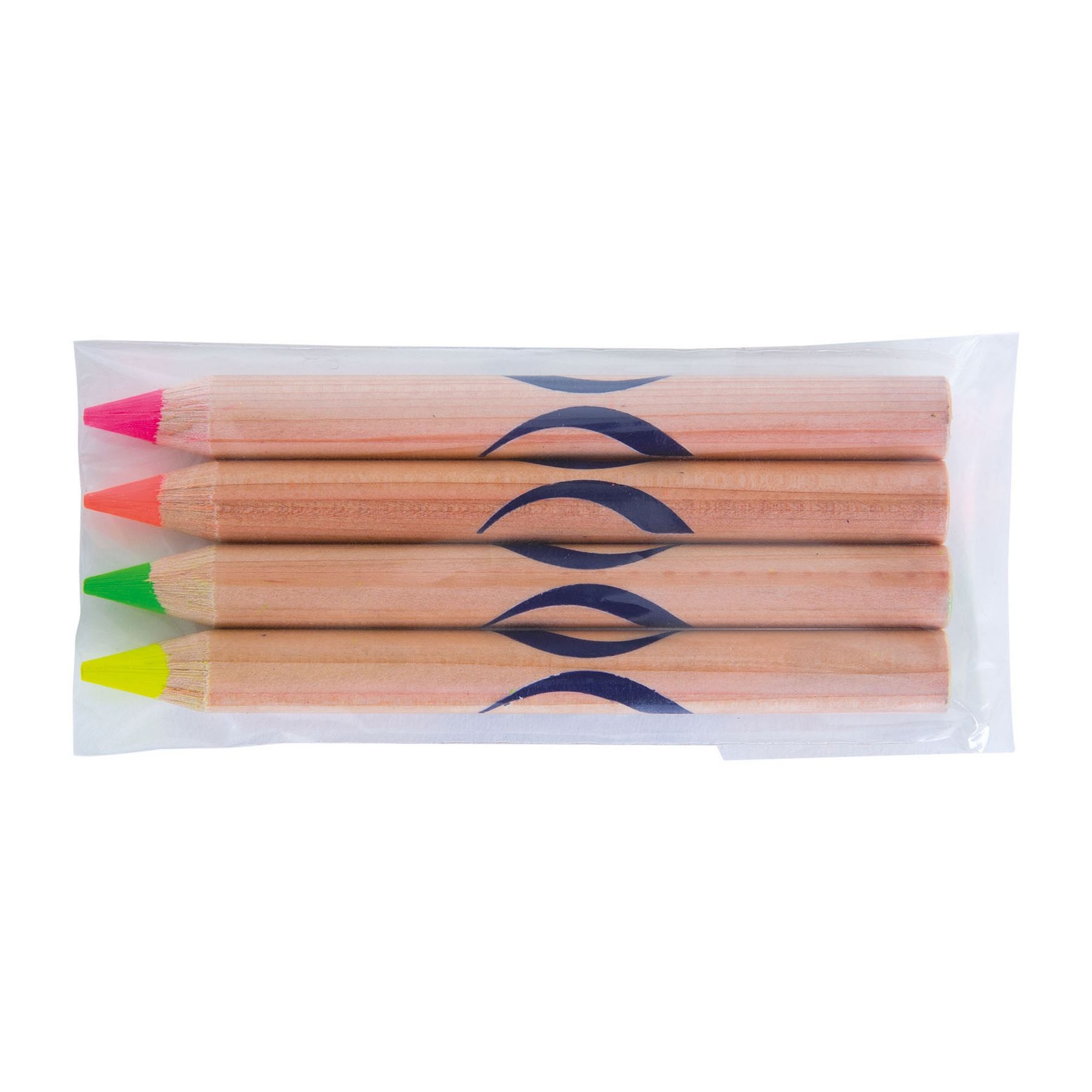 Sachet 4 Surligneurs Nat 8,7Cm