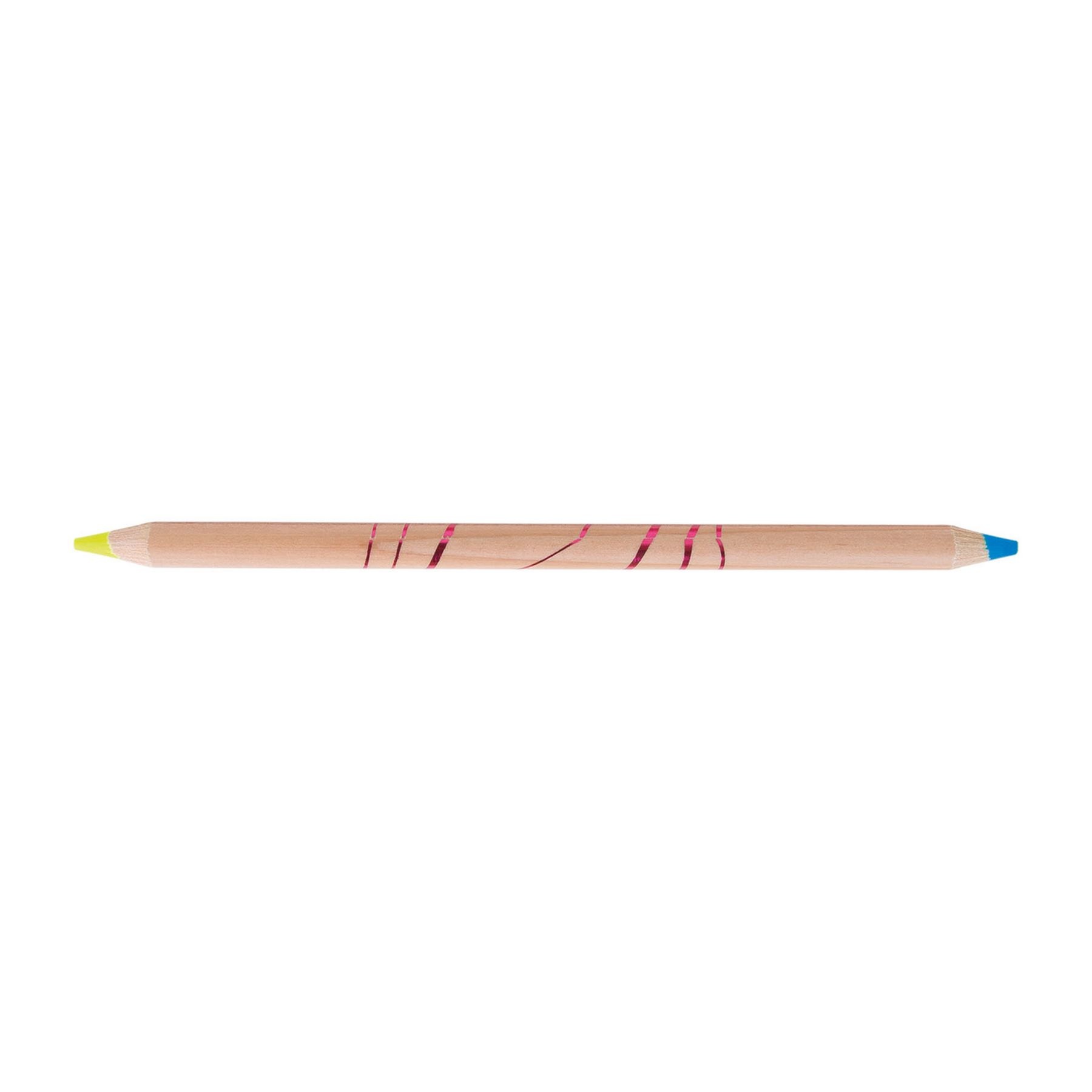 Crayon Bi-Coul P Nat Fluo 17,6 Cm Jau