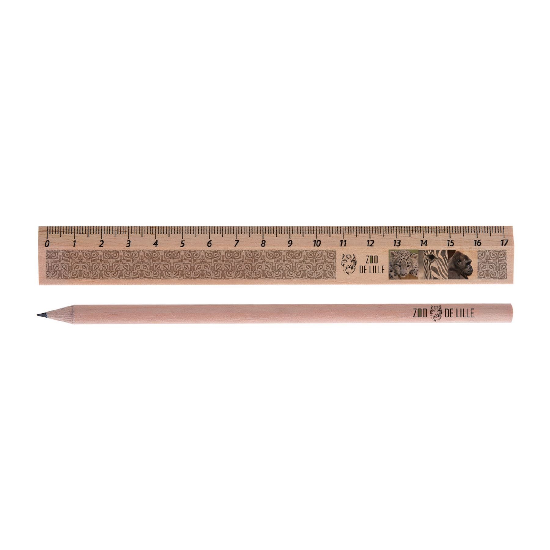 Kit Eco Comprenant 1 Regle Bois Eco 17 Cm