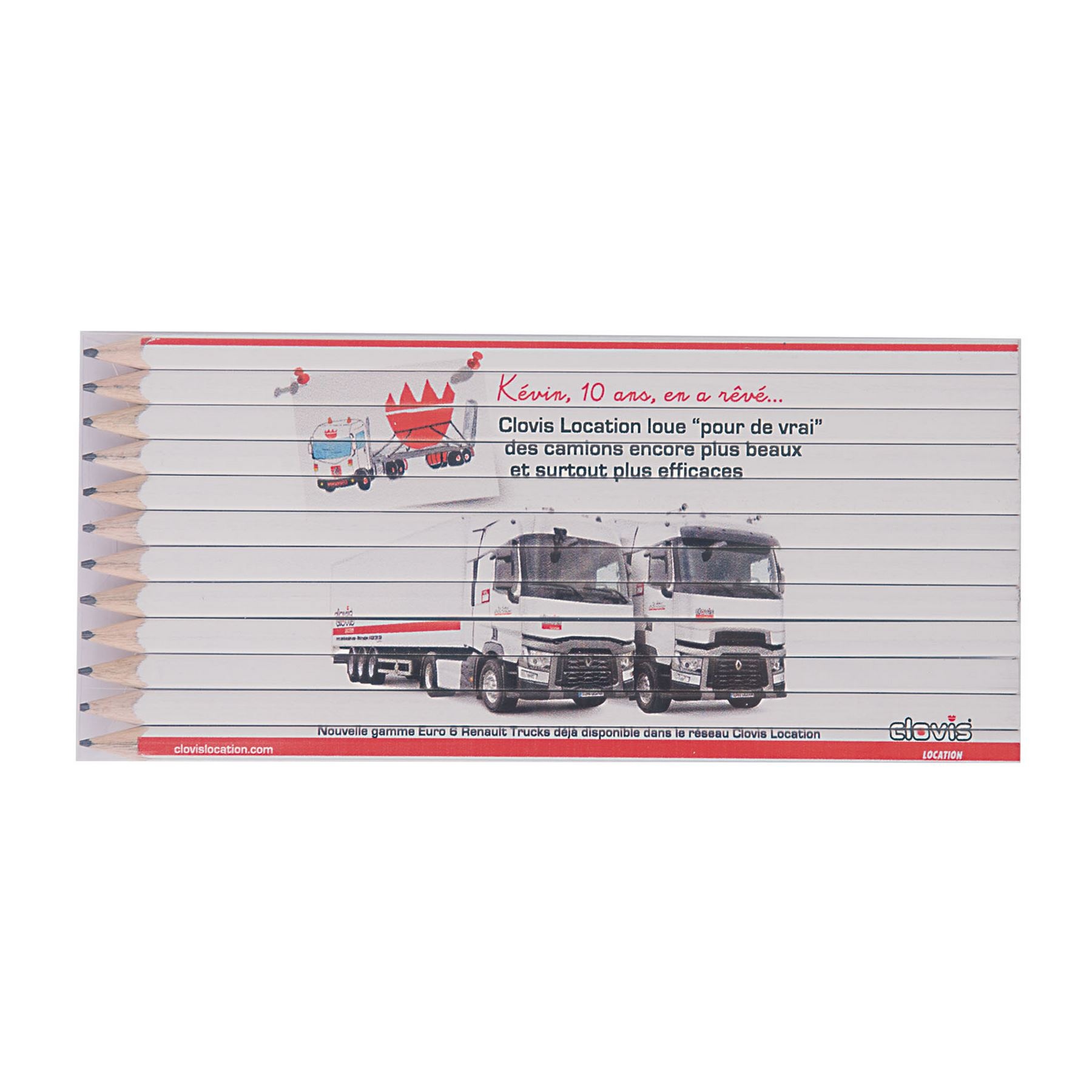 SET QUADRI 12 GRAPHITE 17,6 cm(+Quadri recto sur les 12 crayons (16,4 x 7,88 cm))
