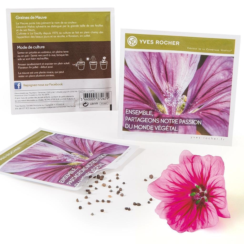 SACHET DE GRAINES CARRÉ À PERSONNALISER