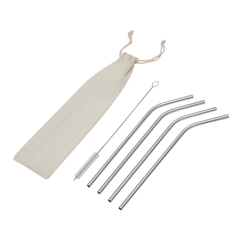 Kit paille en acier inoxydable DRINK HAPPY