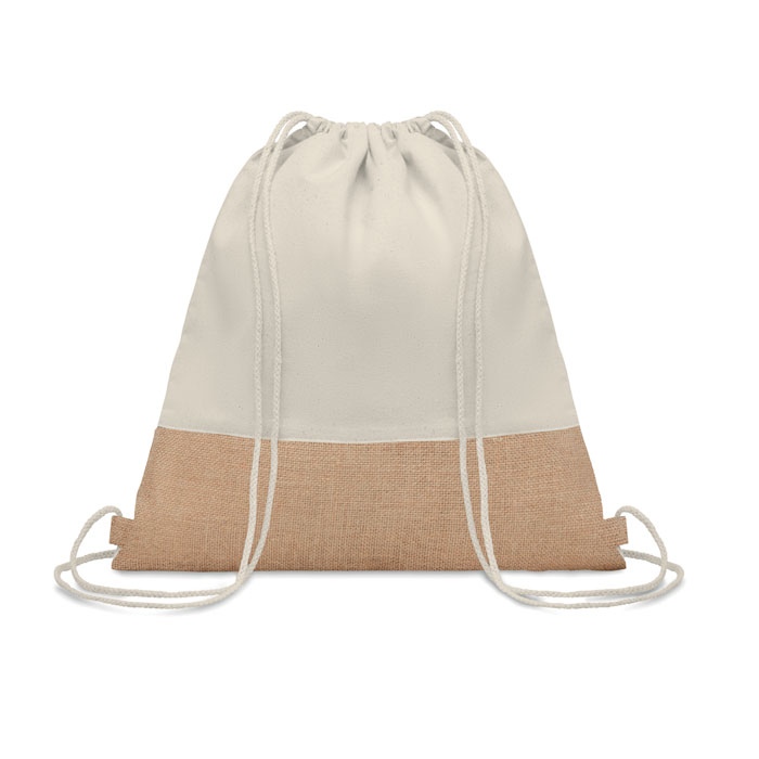 INDIA - Sac à cordon avec détails jute