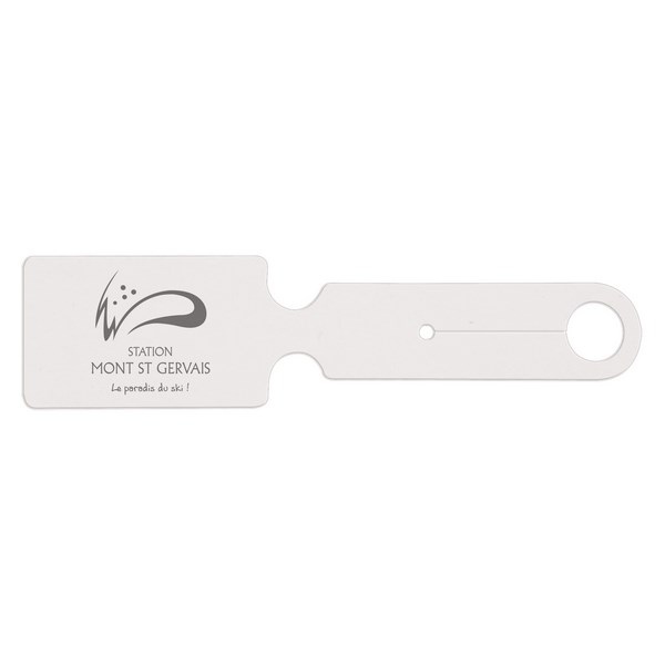 Etiquette bagage pvc gomme mat (+Sérigraphie GO61)