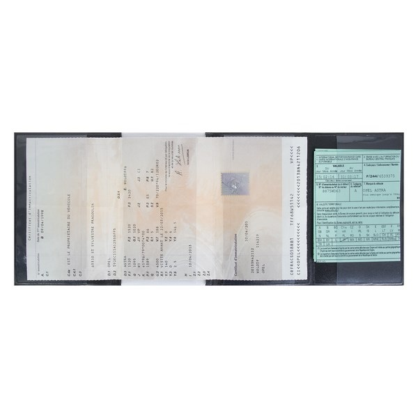 Porte-carte grise pvc mat (+Sérigraphie GO41)