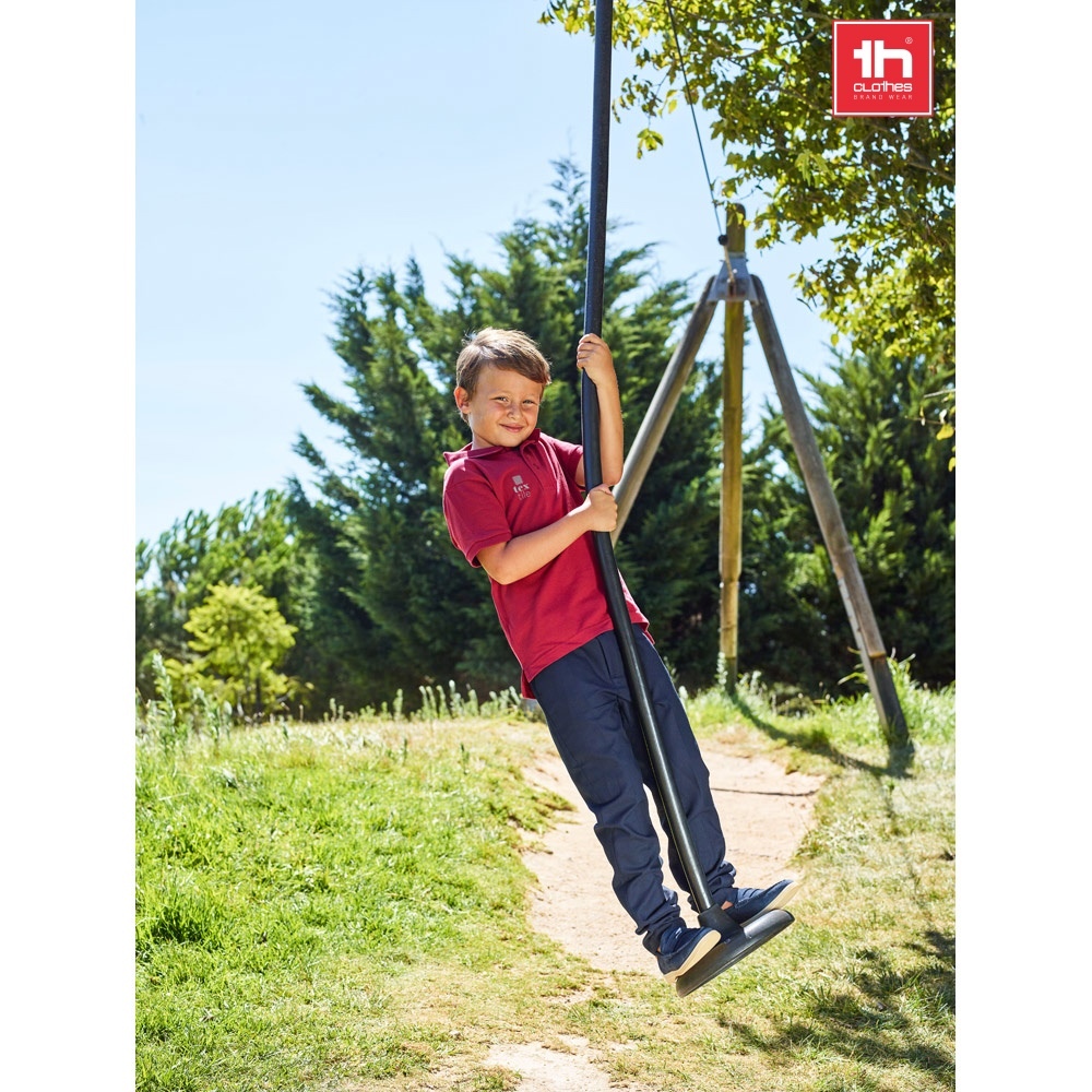 Kids short-sleeved 100% cotton piqué polo shirt unisex)