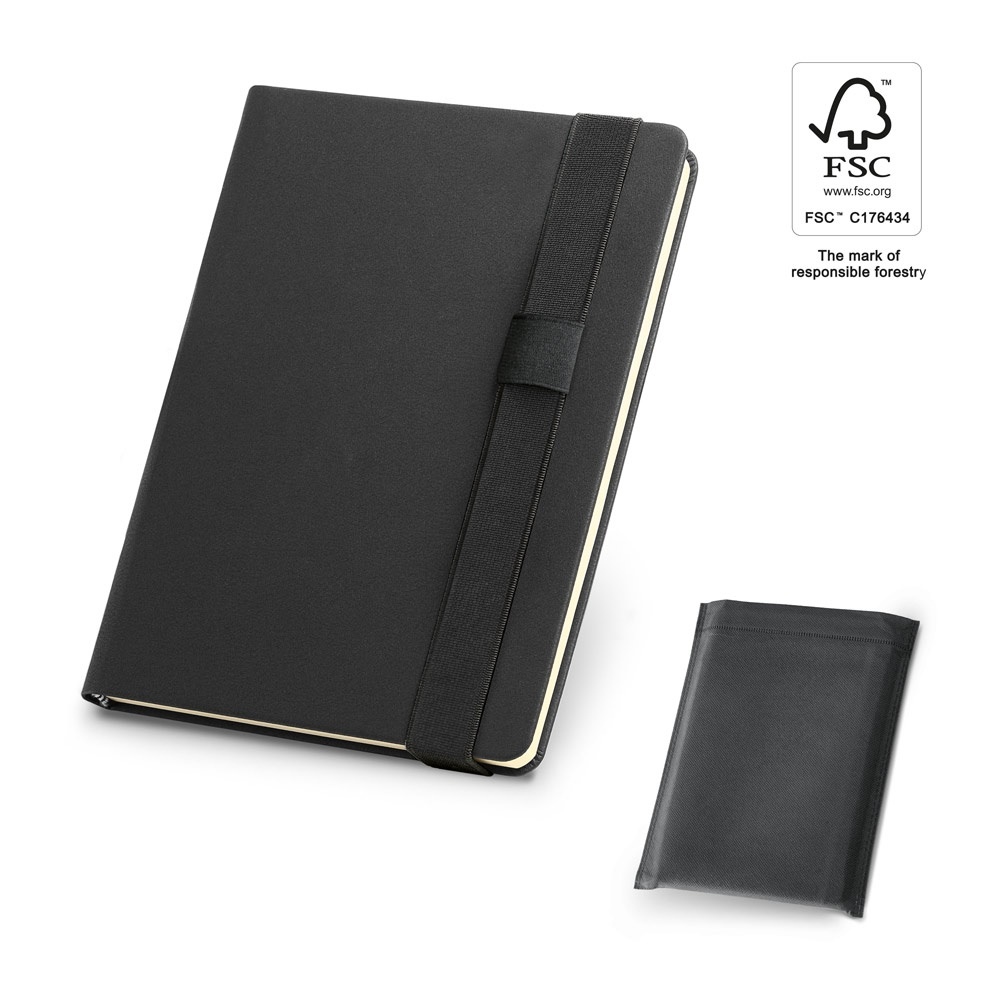SHAKESPEARE. Bloc-notes A5 en PU avec pages non lignées de couleur ivoire