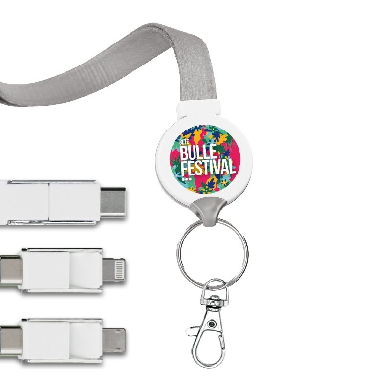 LONG CABLE DE CHARGE 3 EN 1 AVEC PC