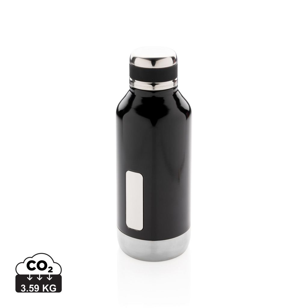 Bouteille étanche avec plaque