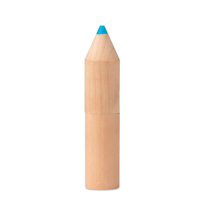 PETIT COLORET - 6 crayons dans un étui en bois