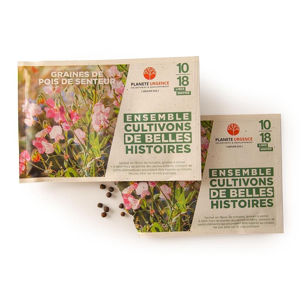 SACHET DE GRAINES FIBRE DE TOMATE 100 x 152 MM
