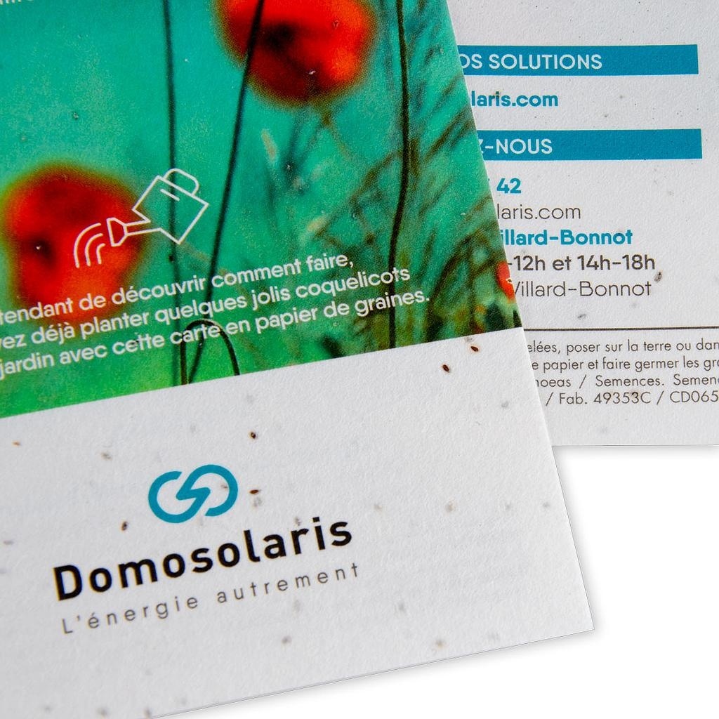 FLYER EN PAPIER DE GRAINES - 225 g Recto
