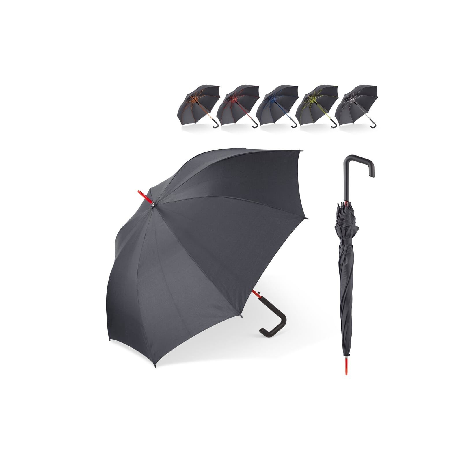 Parapluie canne 23” à ouverture automatique