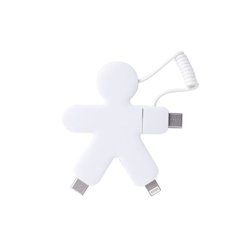 Buddy Cable - Câble de charge multi-connecteurs Double entrée Type-C & USB
