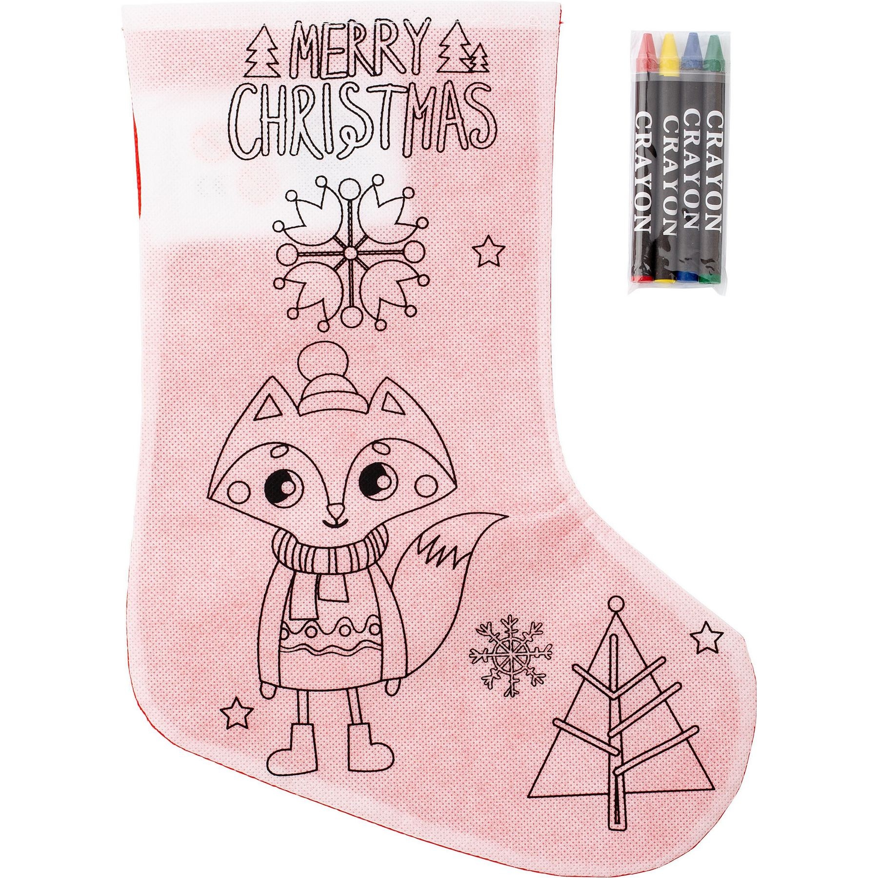Chaussette de Noël en non-tissé 80g/m² Jasleen