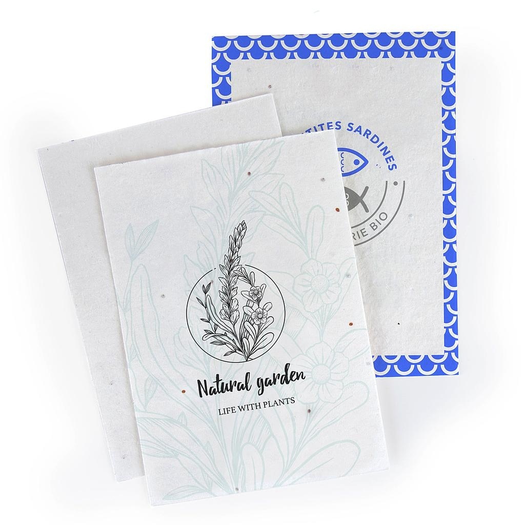 CARTE EN PAPIER DE GRAINES A4 - 140 g Recto