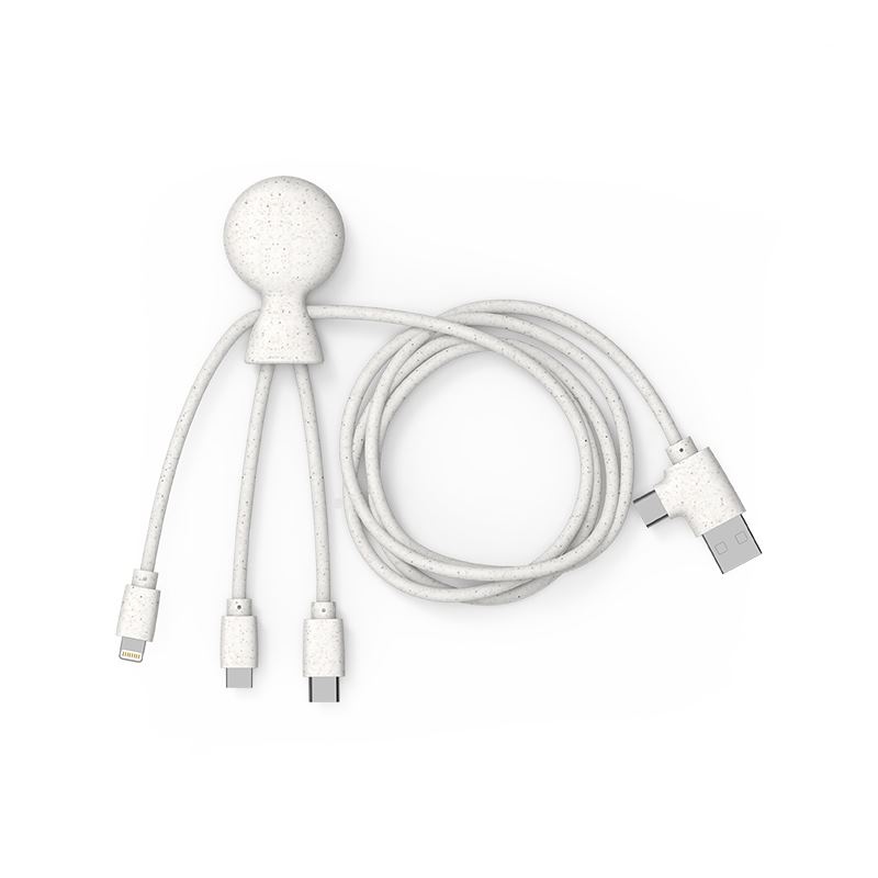 Mr Bio Long - Câble d'1 M avec une double entrée Type C/USB