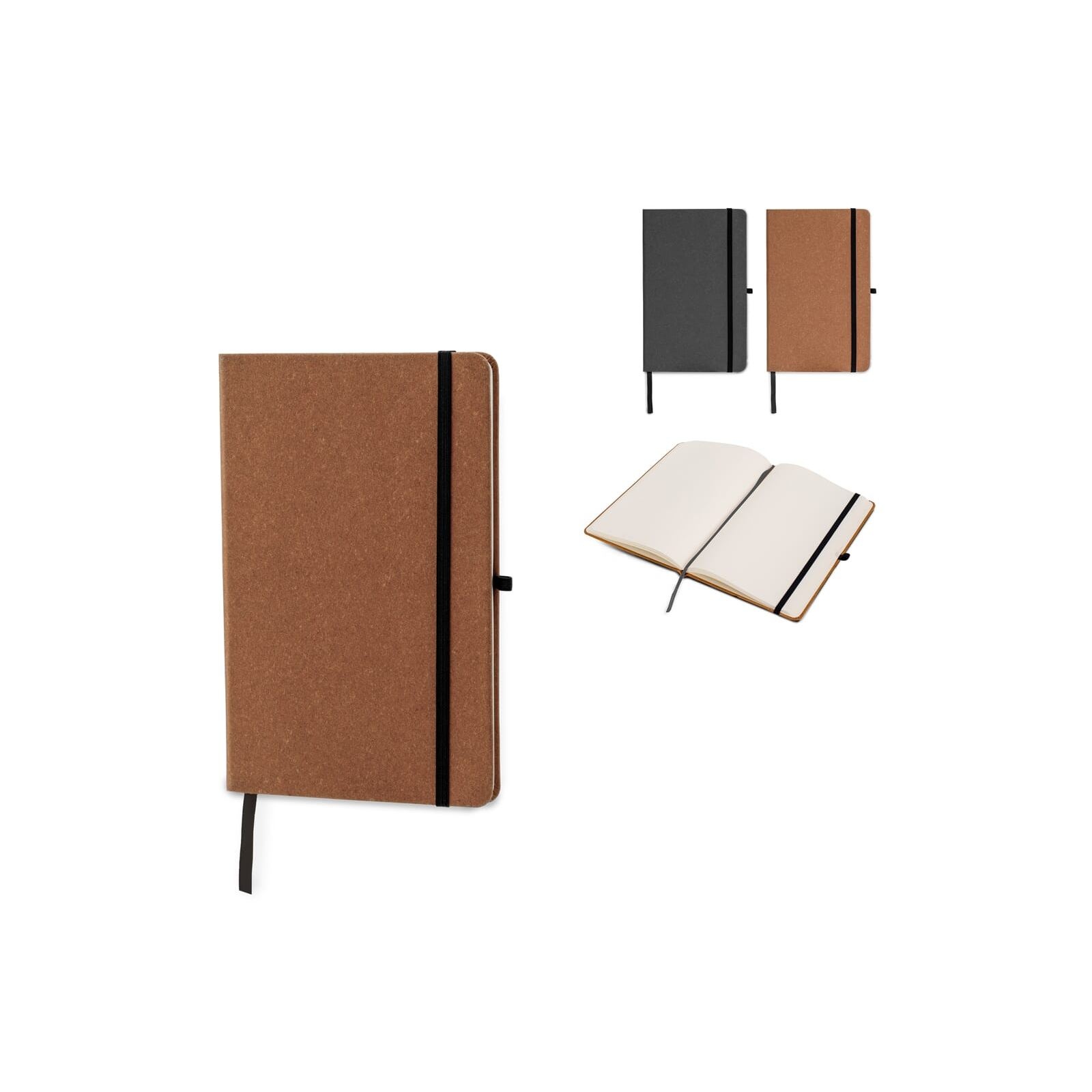 Carnet A5 couverture rigide en cuir recyclé