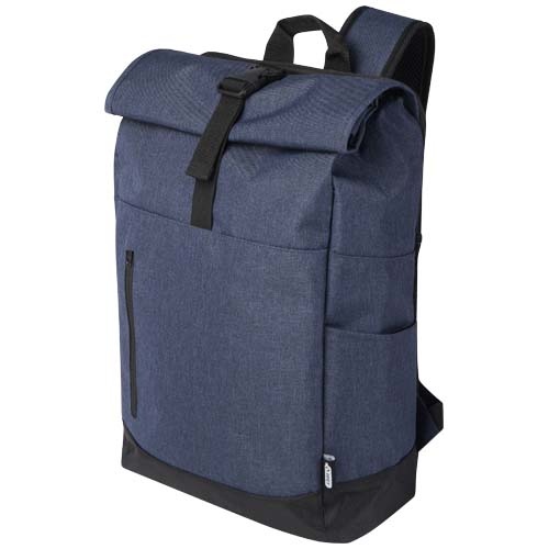 Sac à dos Hoss recyclé GRS avec rabat enroulable pour ordinateur portable de 15,6" 12L