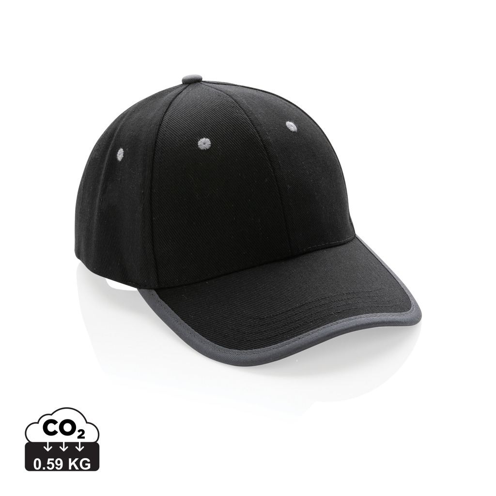 Casquette contraste 6 panneaux coton recyclé Impact AWARE™