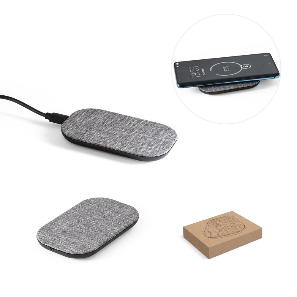 RENEWAL CHARGER. Chargeur sans fil 100% en rPET