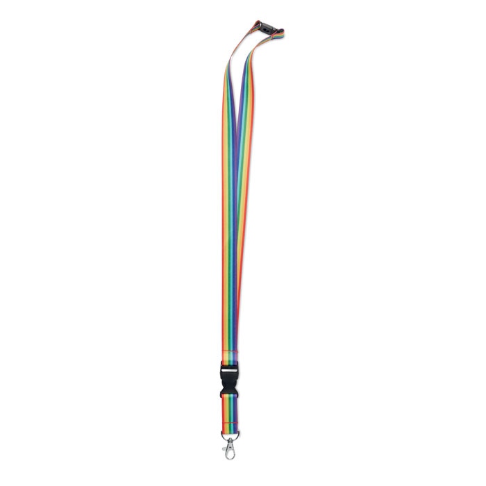 BOWYARD - Lanyard en RPET arc-en-ciel