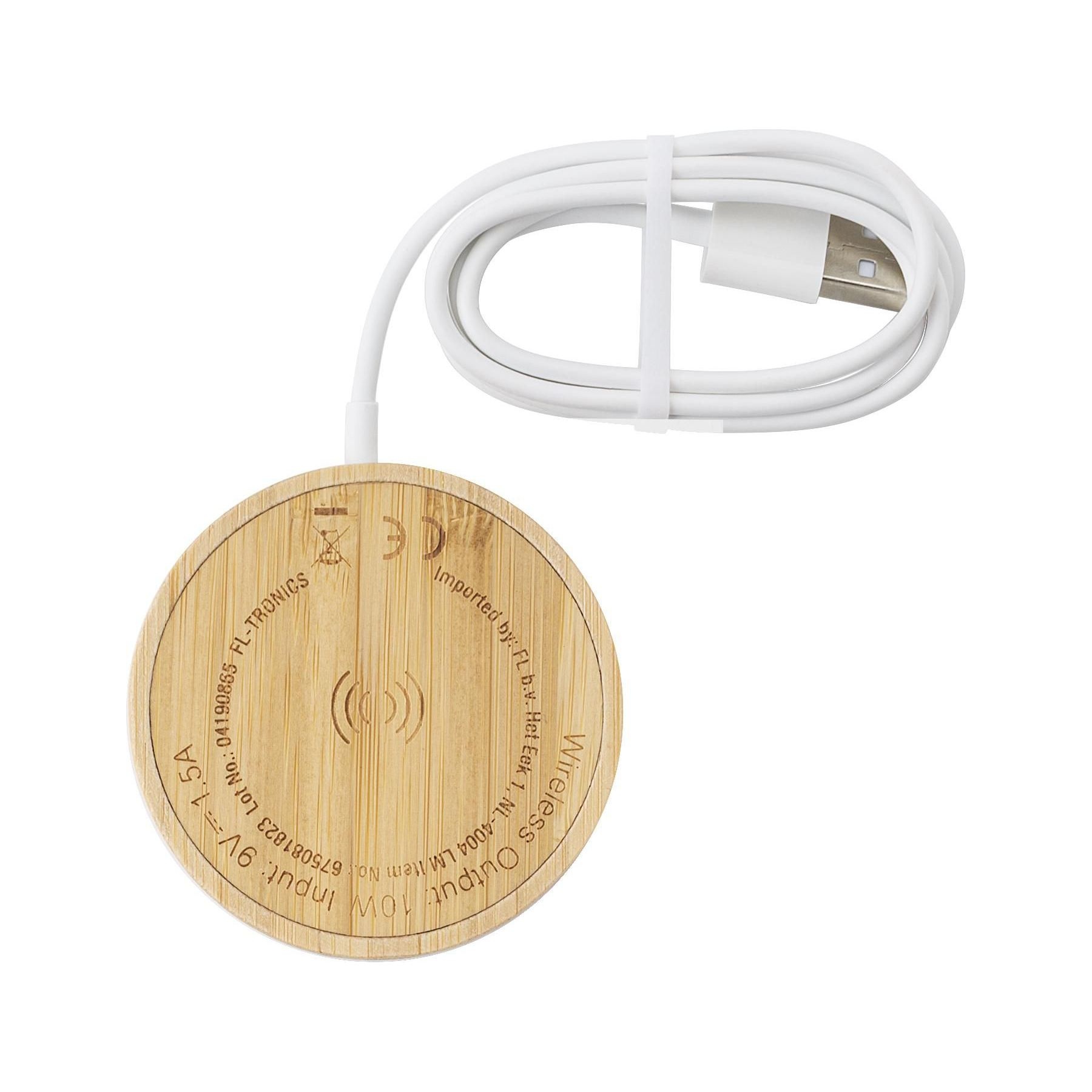 Chargeur à induction en bambou Riaz