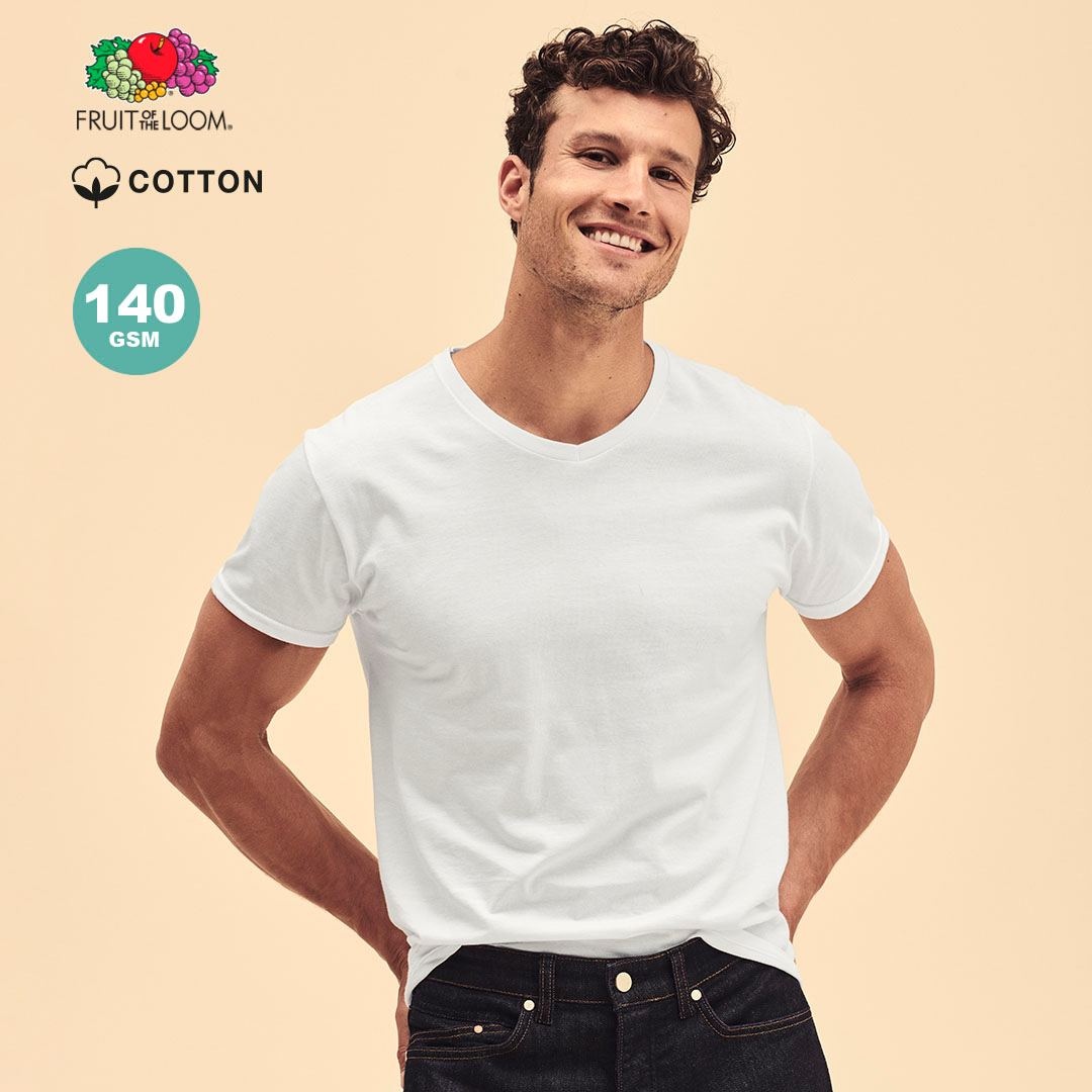 T-Shirt Adulte Blanc - Iconic V-Neck