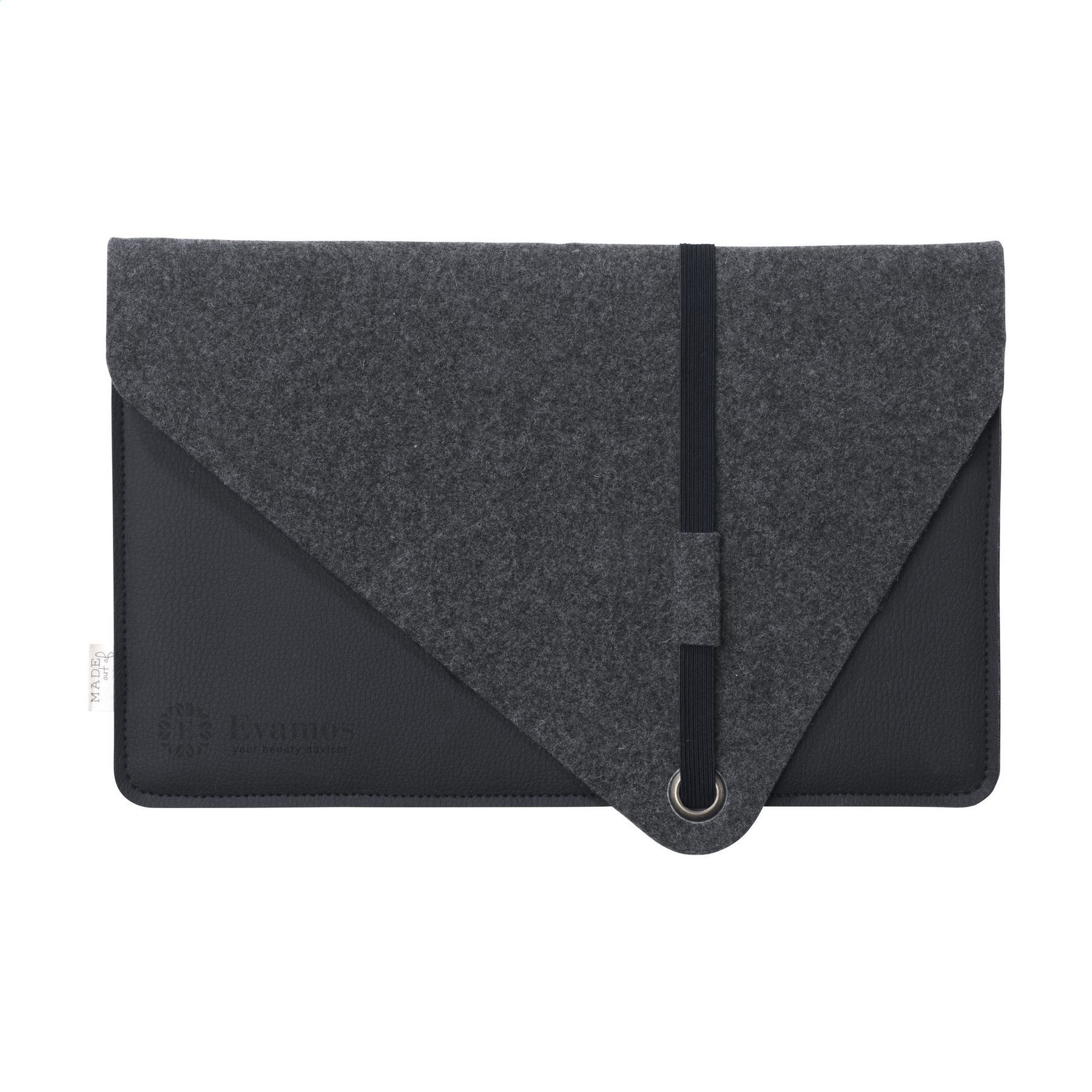 Recycled Felt & Apple Leather Laptop Sleeve 13 inch
