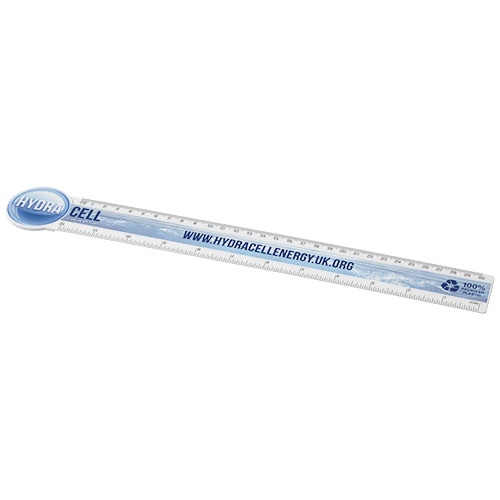 Règle Tait de 30 cm en plastique recyclé en forme de cercle