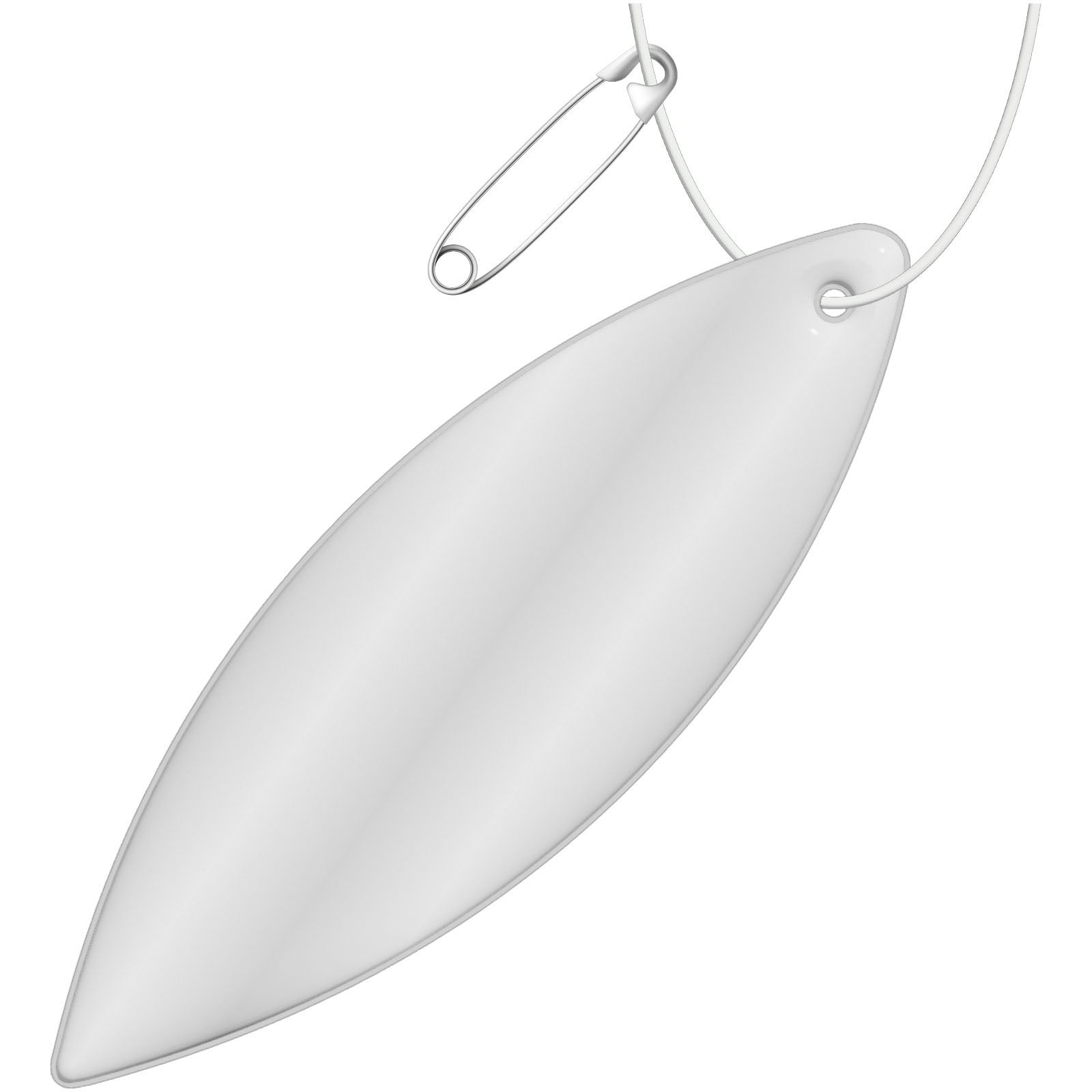 Attache réfléchissante en PVC en forme d'ellipse H-12 RFX™