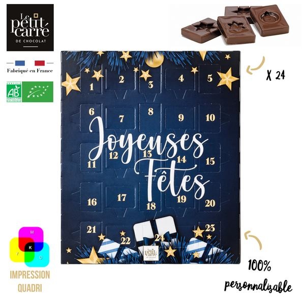 Calendrier de L'Avent Basic 125g Gianduja Bio