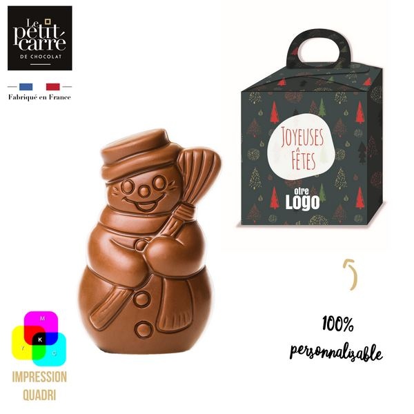Moulage Bonhomme de Neige 50g Lait 41% Bio