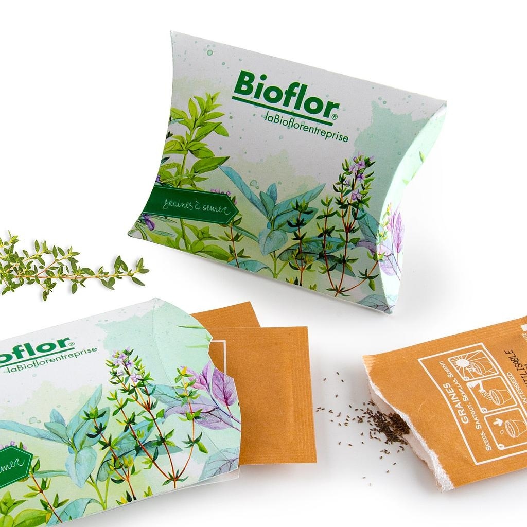 BERLINGOT PERSONNALISÉ AVEC SACHETS DE GRAINES