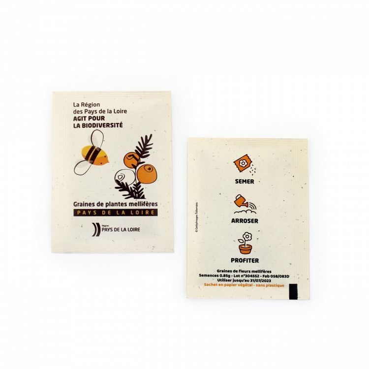 Sachet graines papier végétal 60x80 mm