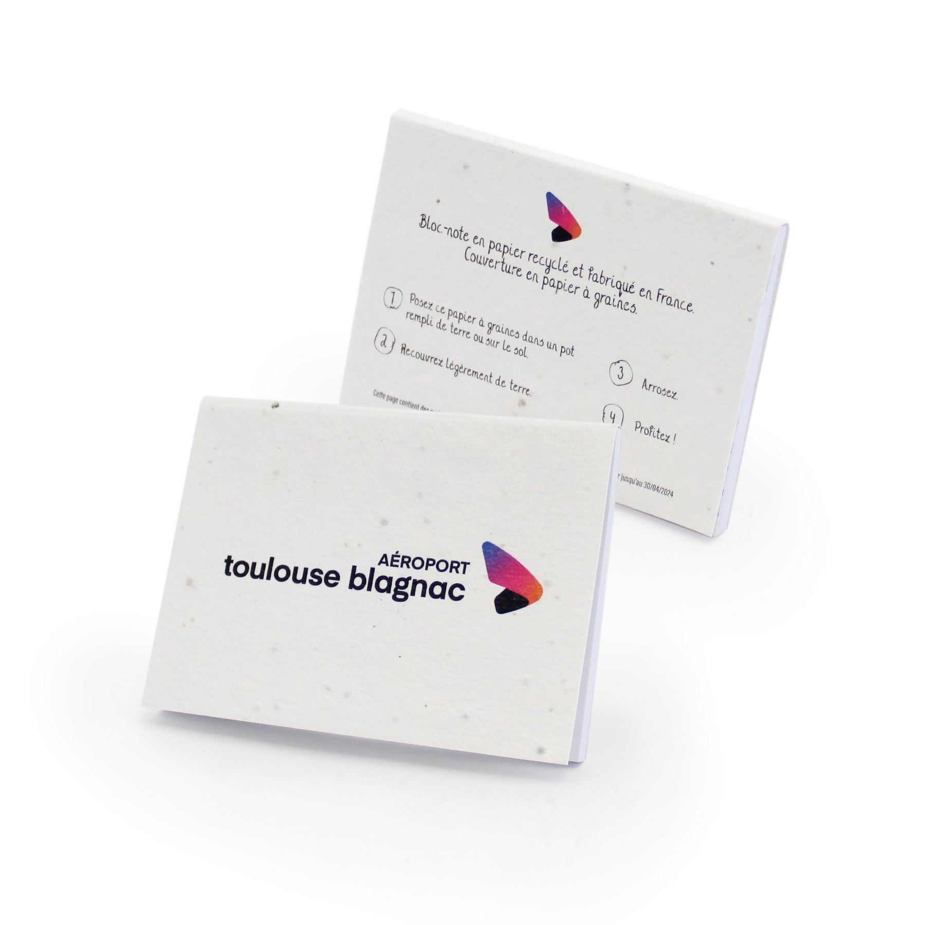 Bloc-note papier graines