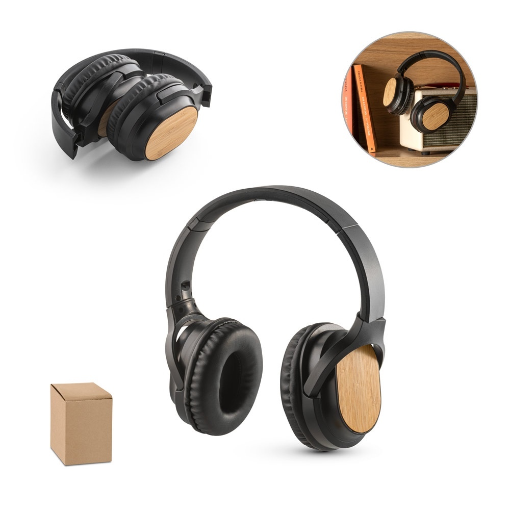GOULD. Casque audio en bambou et ABS