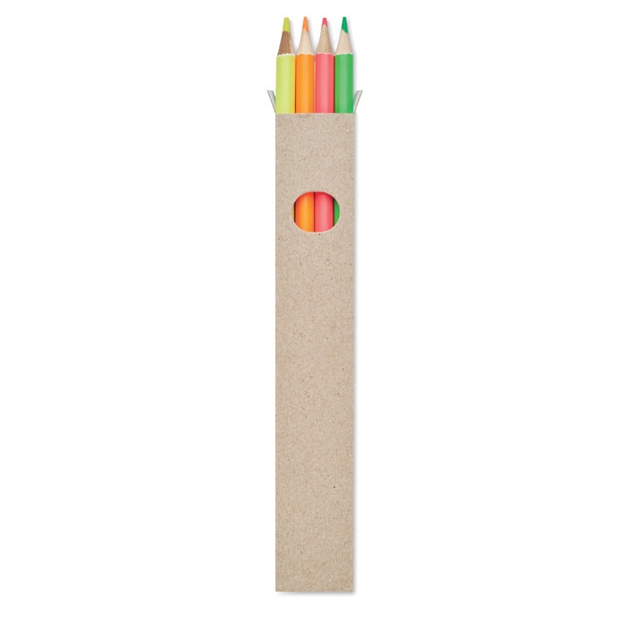 BOWY - 4 crayons surligneurs dans une boî