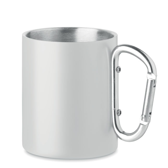 AROM - Mug en métal anse mousqueton