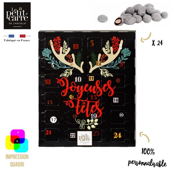 Calendrier Avent Amande Gianduja - Impression Recto-Verso