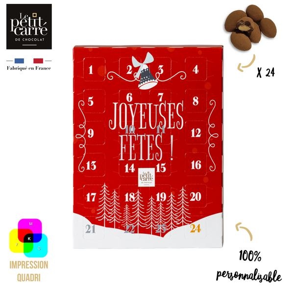 Calendrier Avent Amande Lait - Impression Recto-Verso