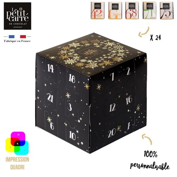 Calendrier de l'Avent Cubique - Impression Recto-Verso