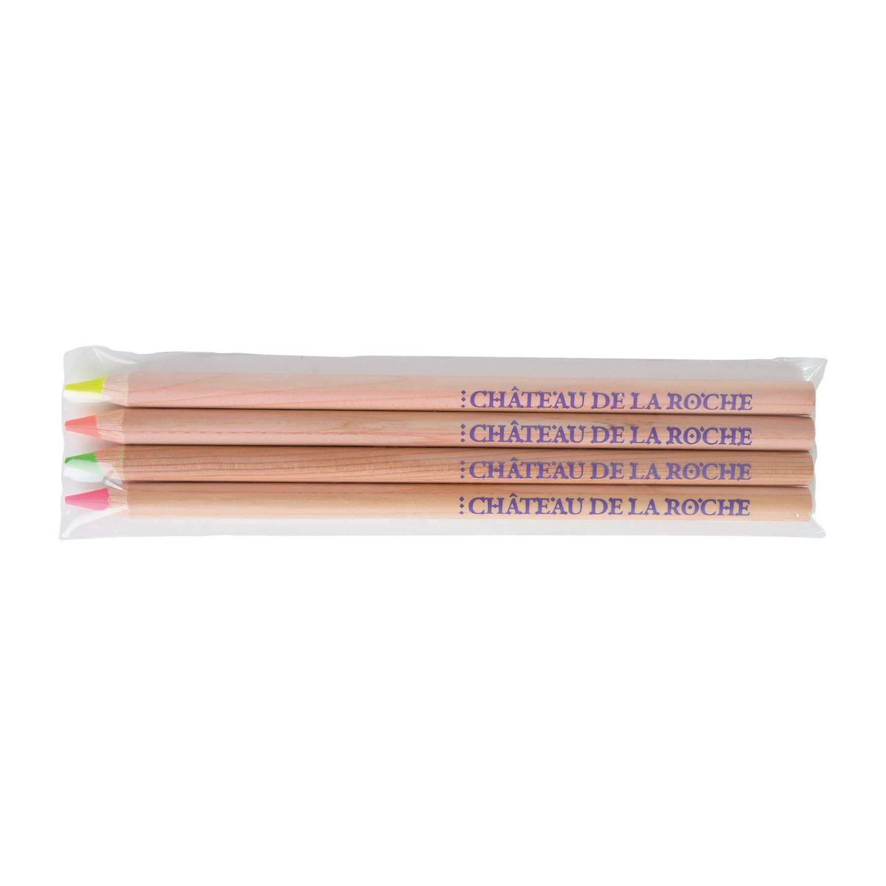 SACHET 4 SURLIGNEURS NAT 17,6(+Marquage identique sur chaque crayon)