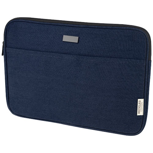 Housse pour ordinateur portable Joey de 2 L en toile recyclée GRS 14 pouces