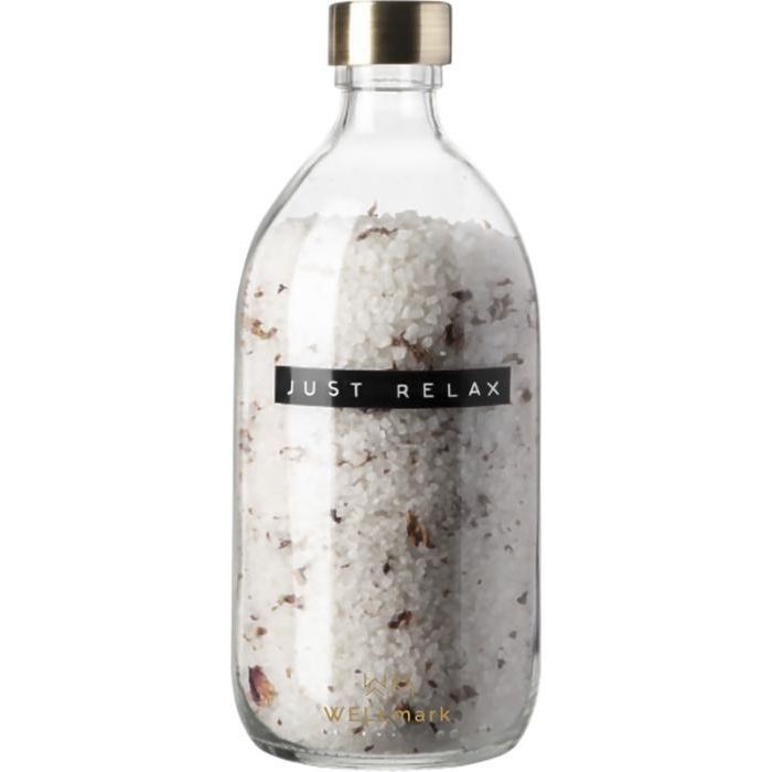 Sel de bain WELLmark Just Relax de 500 ml de - parfum roses