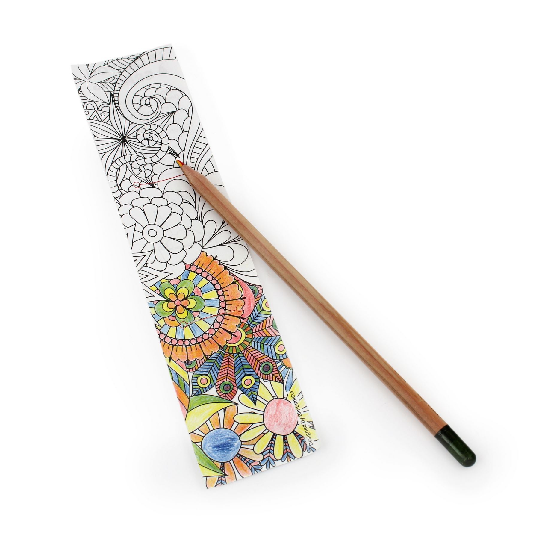 Crayon à graines mine multicolore + Etui Mandala Publicitaire à  personnaliser en ligne