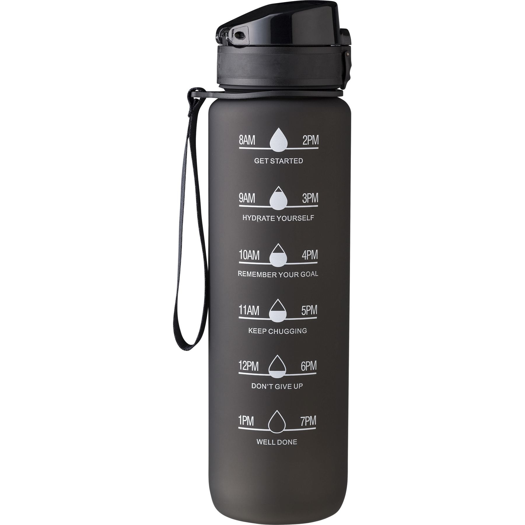 Gourde en rPET touché gomme de 1 000 ml Brinley